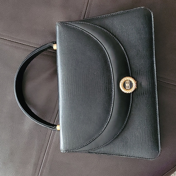 Balenciaga Handbags - Balenciaga exotic lizard vintage bag top handle